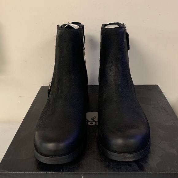 Sorel Women’s Size 8.5 Black Emelie Zip Waterproof Ankle Bootie Black NL… - Picture 3 of 9